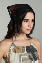 Silk Organza Bandana Red