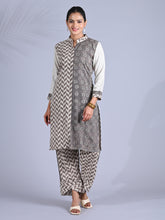 Maba block print cotton mismatched Co-ord Set