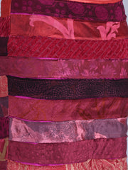 Maba Silk Jacquard upcycled A line Skirt - Pink