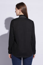 Midnight Contrast Western Shirt