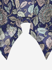 Chanderi Hand kalamkari blue coverup cut Vests