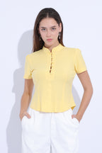 Sunshine Button-Front Jersey Top ☀️