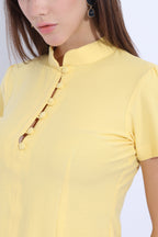 Sunshine Button-Front Jersey Top ☀️