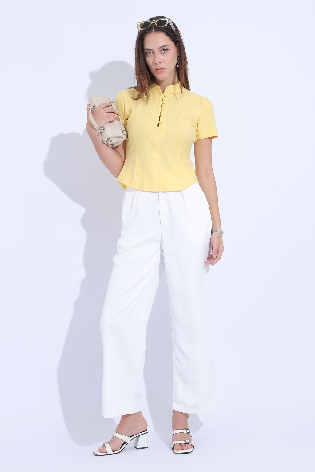 Sunshine Button-Front Jersey Top ☀️
