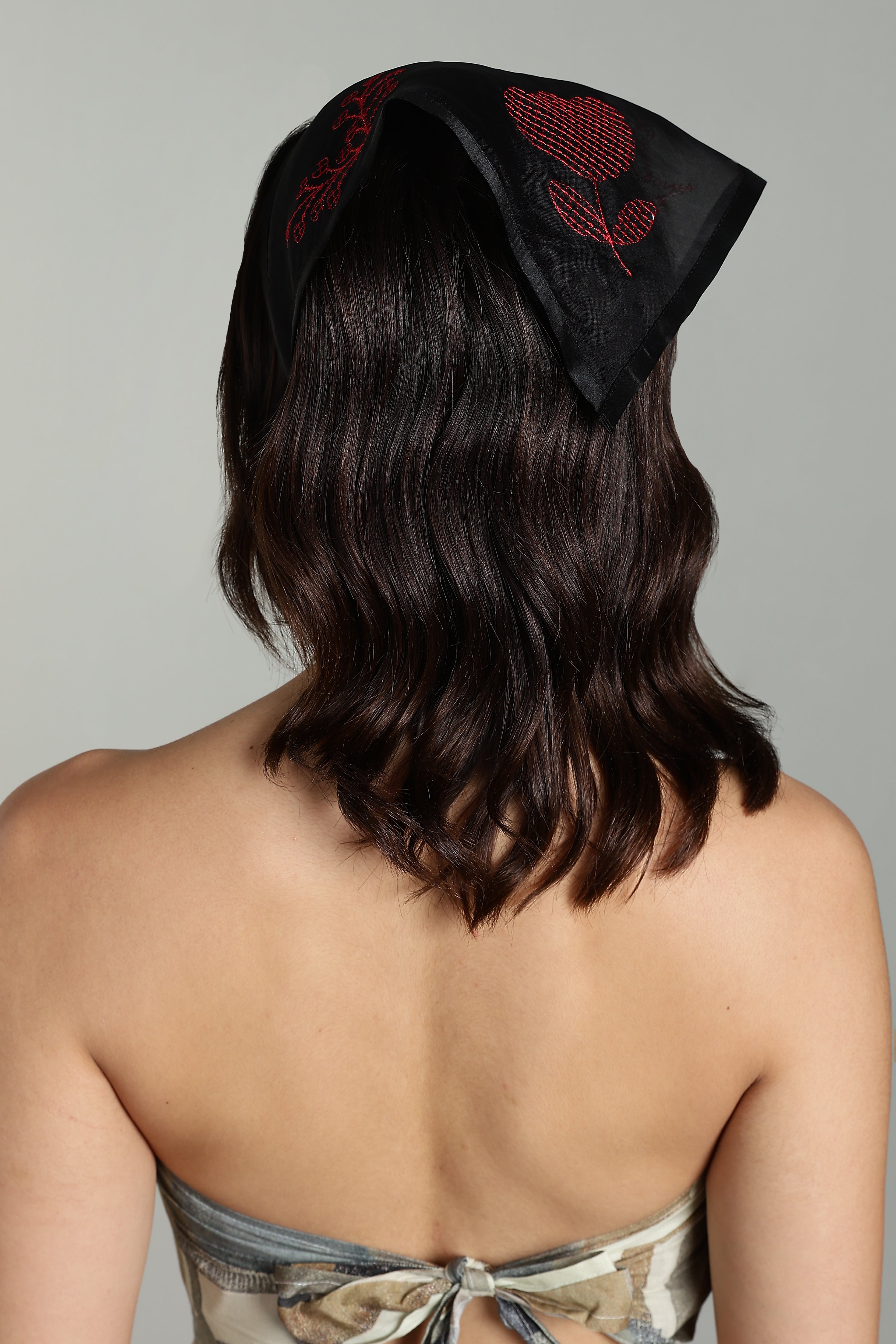 Silk Organza Bandana black