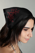 Silk Organza Bandana black