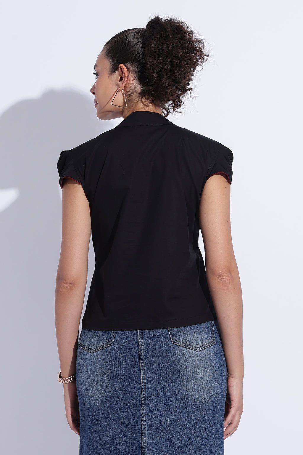 Black Cotton Top