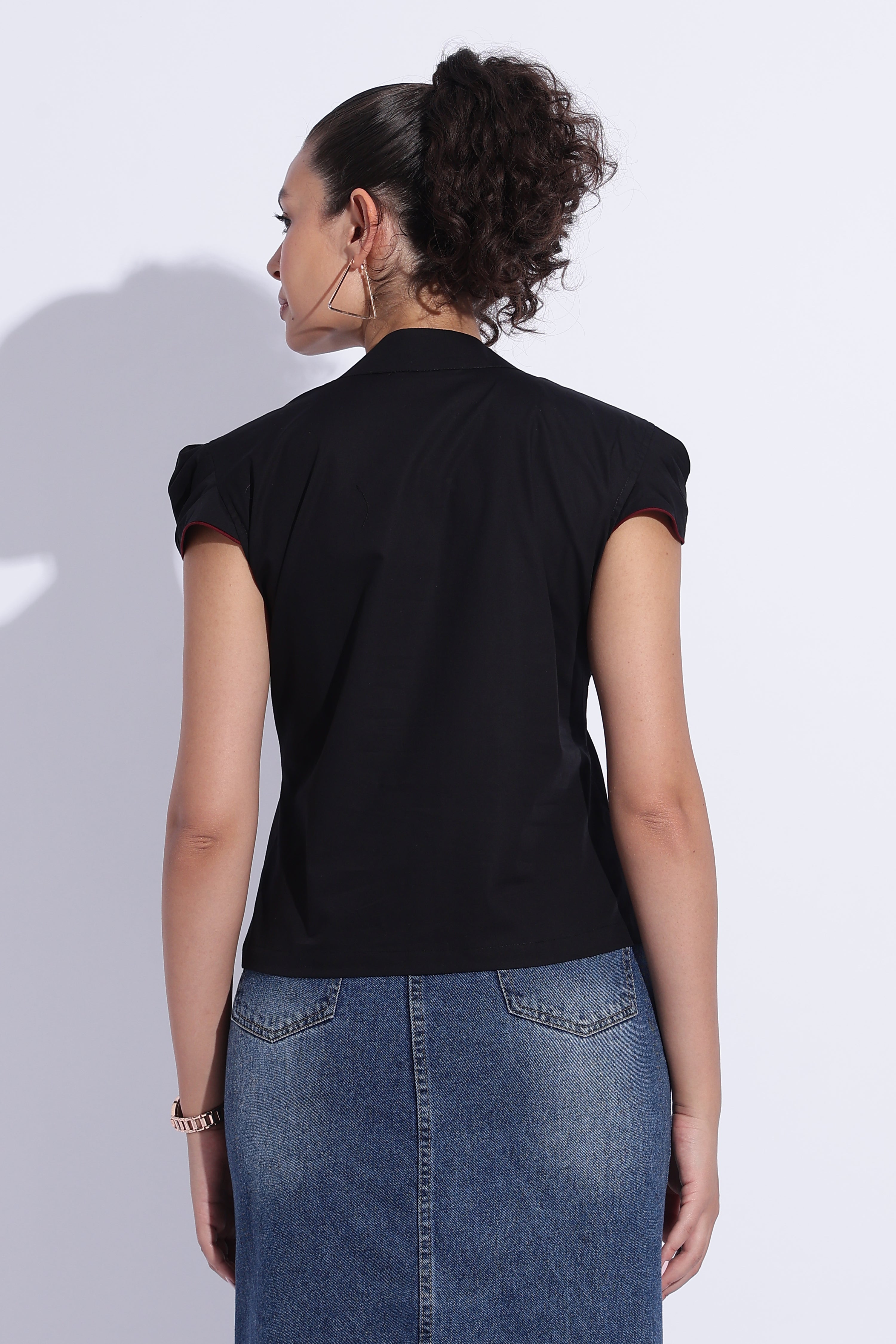 Black Cotton Top