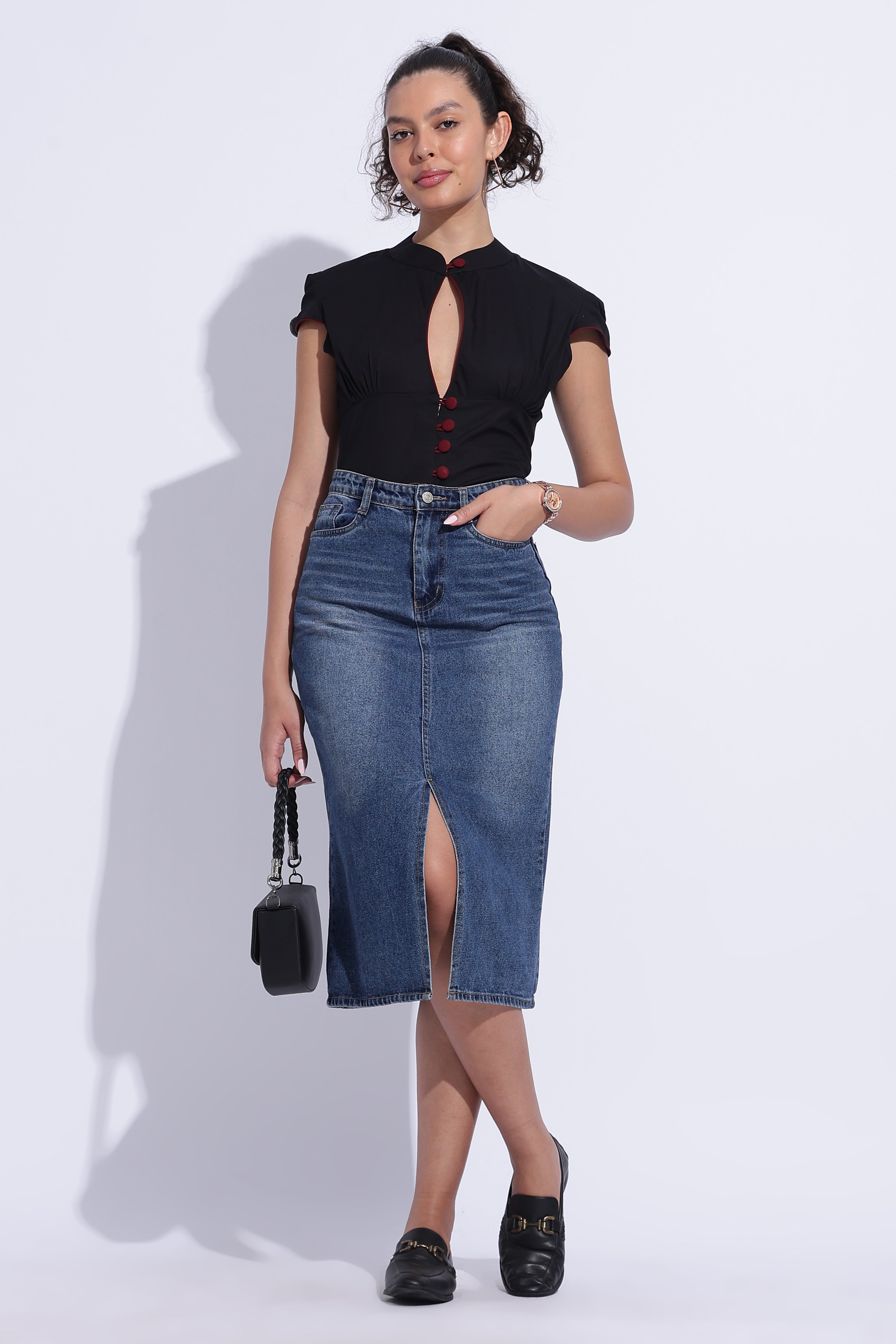 Black Cotton Top