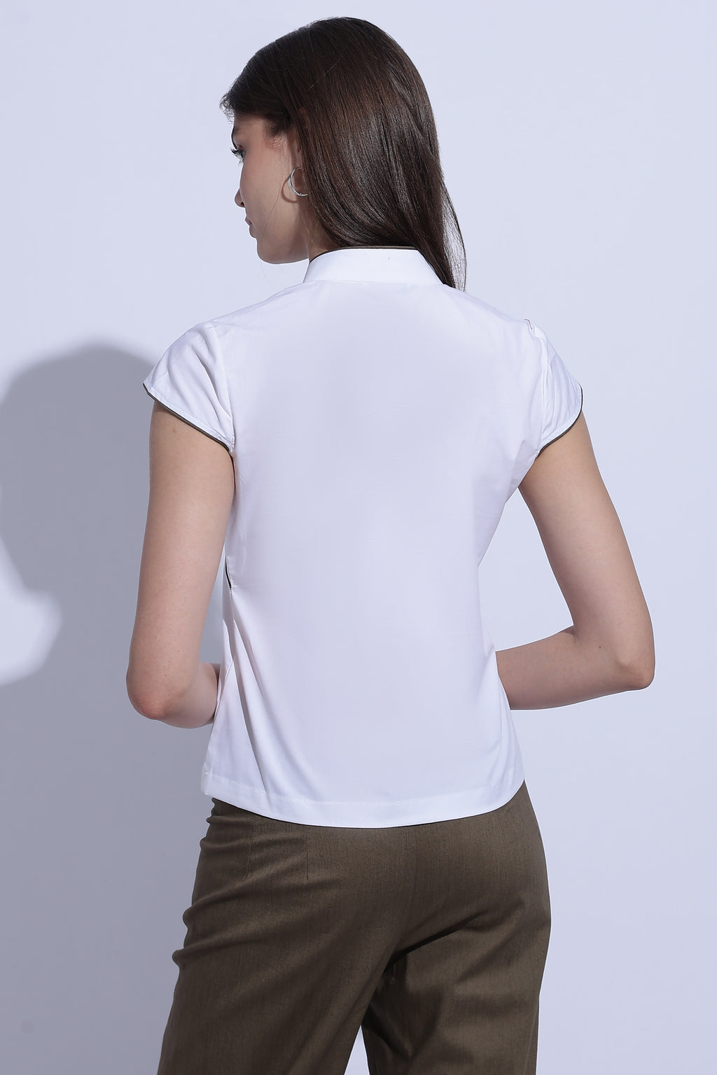 Ivory Line Mandarin Top