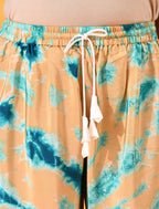 blue, blue  pant, blue trouser, blue   bottom wear, Mustard, Mustard pant, Mustard trouser, Mustard bottom wear Silk, Silk pant, Silk trouser, Silk bottom wear Pant, Trouser, Casual wear, Bottom Wear, Silk, Tie and dye pants, Elasticated