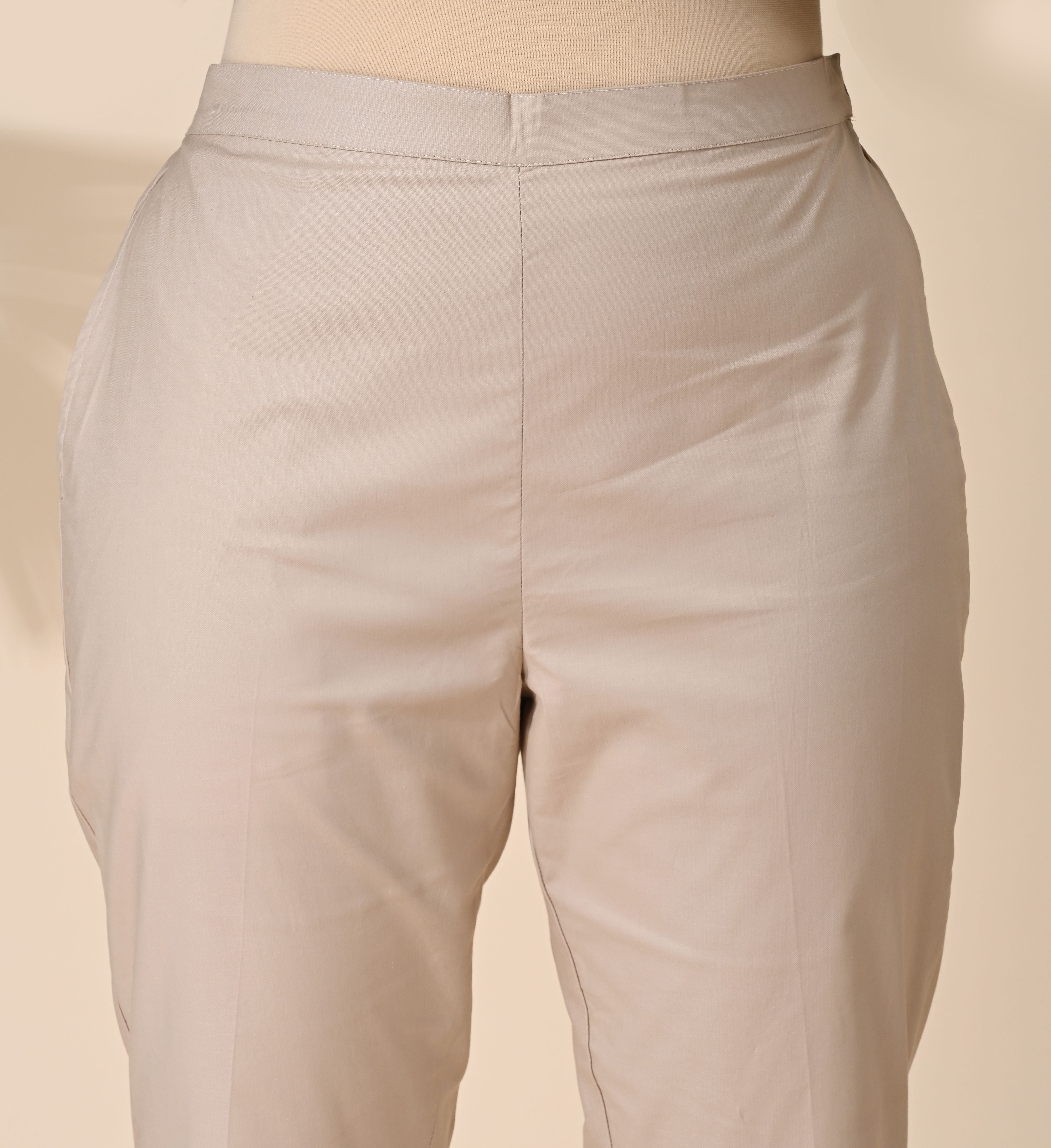 Beige, Beige pant, Beige Trouser, Comfort Beige pants, Formal Pant, office wear Pant, Cotton Pant, Cotton Trouser, Cotton Bottom Wear, Pocket pants, Womens Formal pants, women's formal trouser. Comfort Cotton Pants