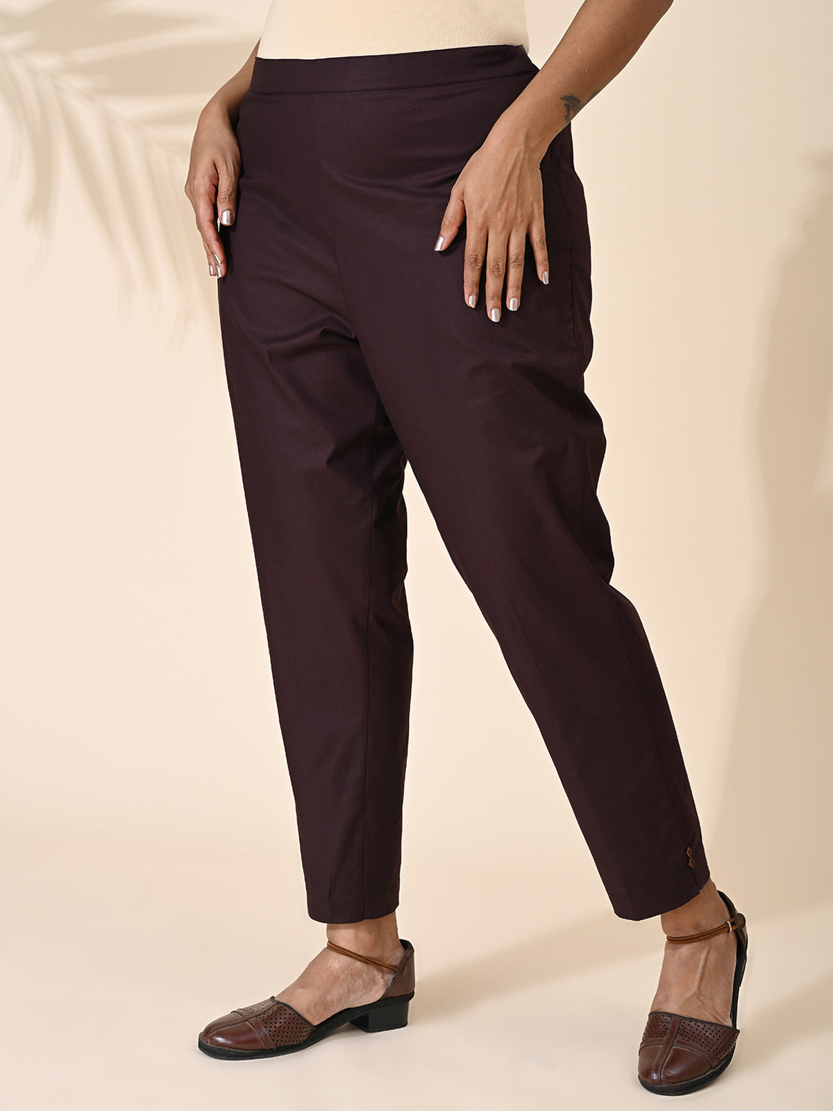 Brown, Brown, Brown Trouser, Comfort Brown, Formal Pant, office wear Pant, Cotton Pant, Cotton Trouser, Cotton Bottom Wear, Pocket pants, Womens Formal pants, women's formal trouser. Comfort Cotton Pants