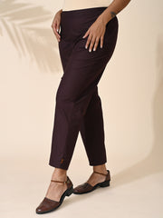 Brown, Brown, Brown Trouser, Comfort Brown, Formal Pant, office wear Pant, Cotton Pant, Cotton Trouser, Cotton Bottom Wear, Pocket pants, Womens Formal pants, women's formal trouser. Comfort Cotton Pants