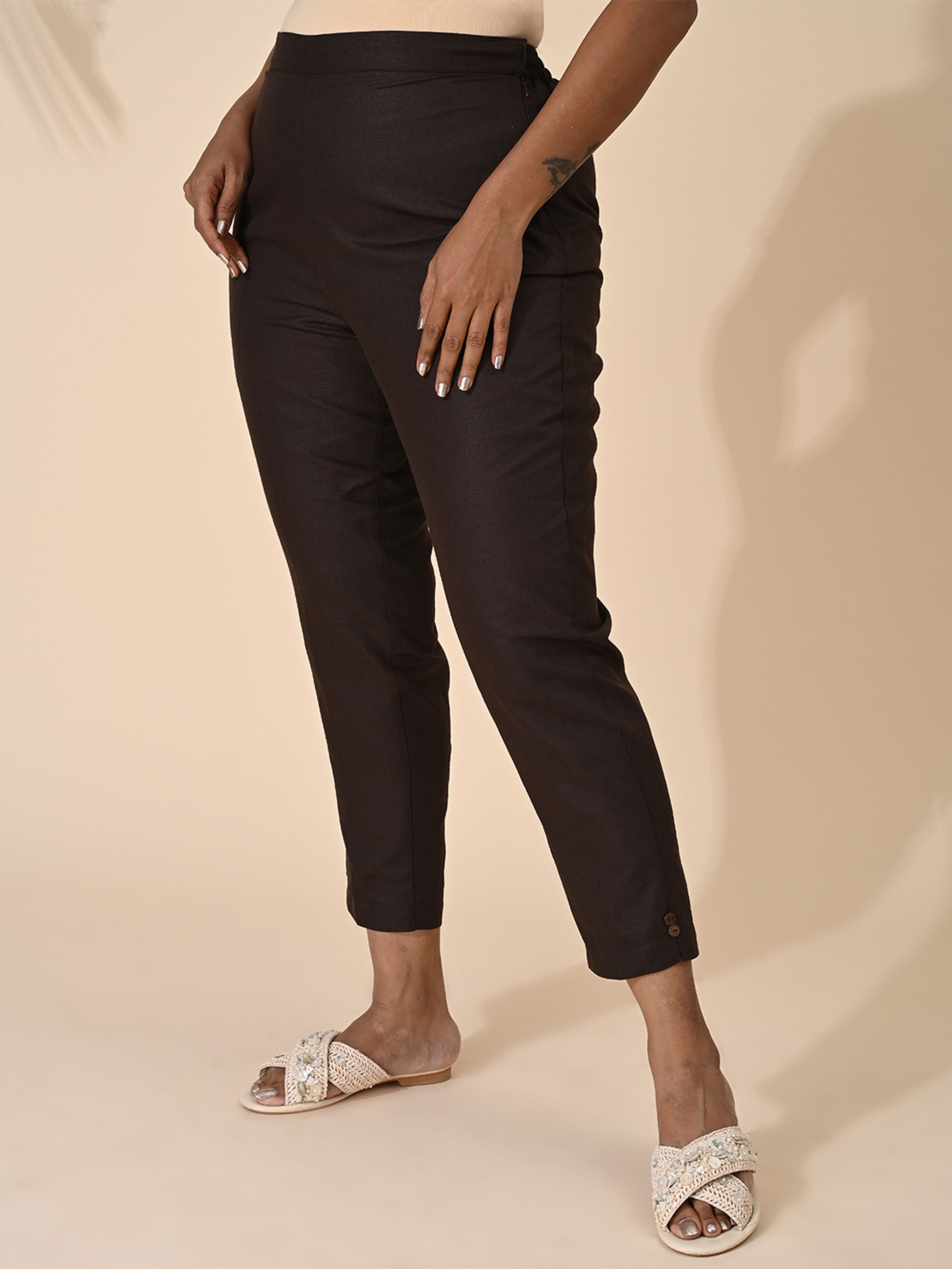 Brown, Brown pant, Brown Trouser, Comfort Brown pants, Formal Pant, office wear Pant, Cotton Pant, Cotton Trouser, Cotton Bottom Wear, Pocket pants, Womens Formal pants, women's formal trouser. Comfort Cotton Pants, Linen Pant, Linen Trouser, Linen Bottom Wear, Comfort Linen Pants