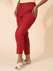 Red, Red pant, Red Trouser, Comfort Red pants, Formal Pant, office wear Pant, Cotton Pant, Cotton Trouser, Cotton Bottom Wear, Pocket pants, Womens Formal pants, women's formal trouser. Comfort Cotton Pants, Linen Pant, Linen Trouser, Linen Bottom Wear, Comfort Linen Pants