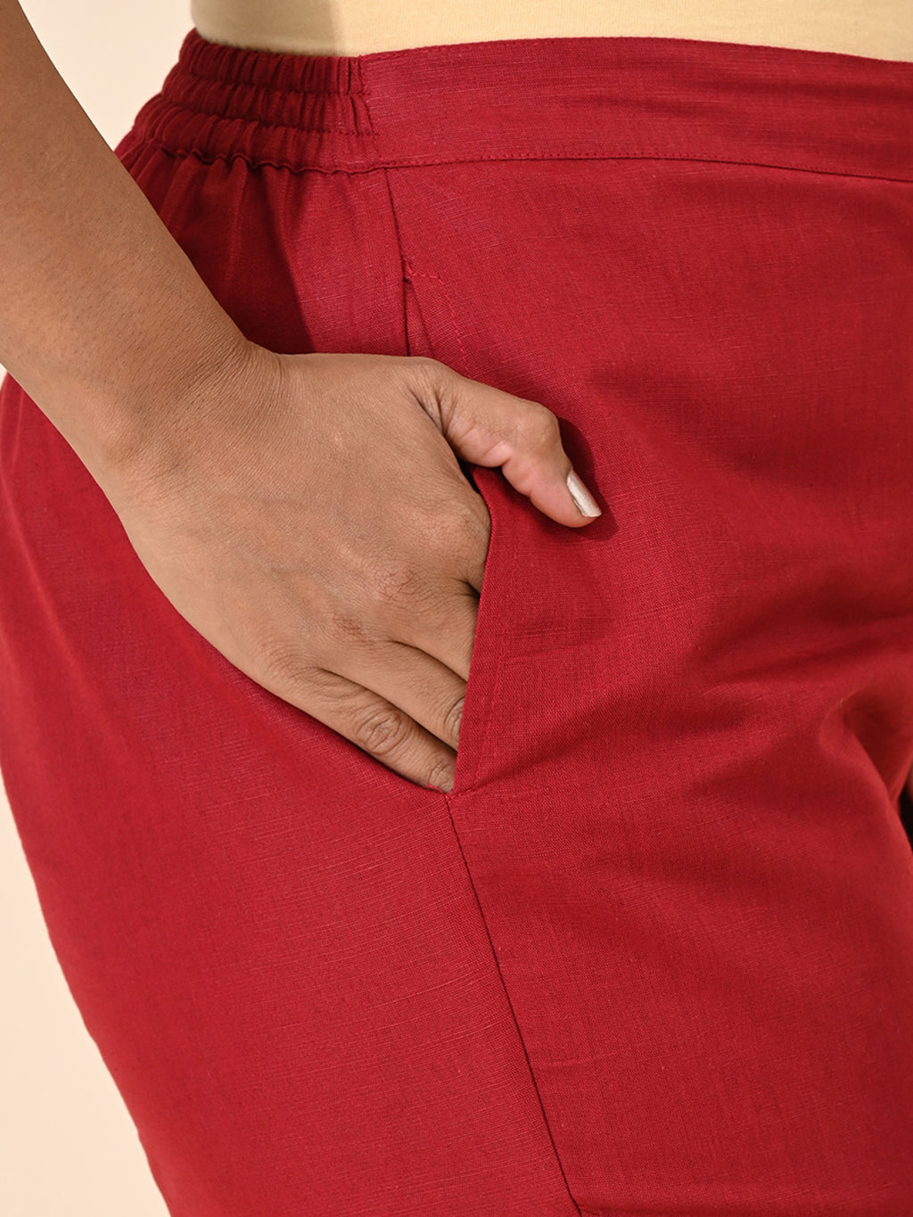Red, Red pant, Red Trouser, Comfort Red pants, Formal Pant, office wear Pant, Cotton Pant, Cotton Trouser, Cotton Bottom Wear, Pocket pants, Womens Formal pants, women's formal trouser. Comfort Cotton Pants, Linen Pant, Linen Trouser, Linen Bottom Wear, Comfort Linen Pants