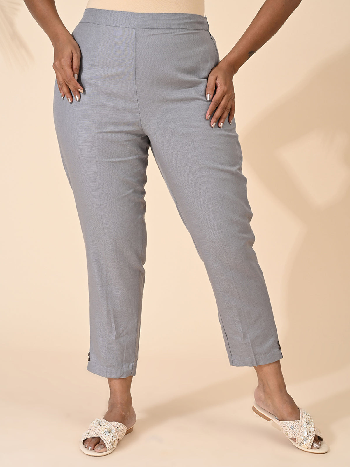 Gray, Gray pant, Gray Trouser, Comfort Gray pants, Formal Pant, office wear Pant, Cotton Pant, Cotton Trouser, Cotton Bottom Wear, Pocket pants, Womens Formal pants, women's formal trouser. Comfort Cotton Pants, Linen Pant, Linen Trouser, Linen Bottom Wear, Comfort Linen Pants