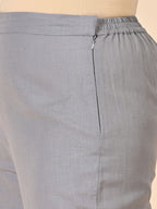 Gray, Gray pant, Gray Trouser, Comfort Gray pants, Formal Pant, office wear Pant, Cotton Pant, Cotton Trouser, Cotton Bottom Wear, Pocket pants, Womens Formal pants, women's formal trouser. Comfort Cotton Pants, Linen Pant, Linen Trouser, Linen Bottom Wear, Comfort Linen Pants