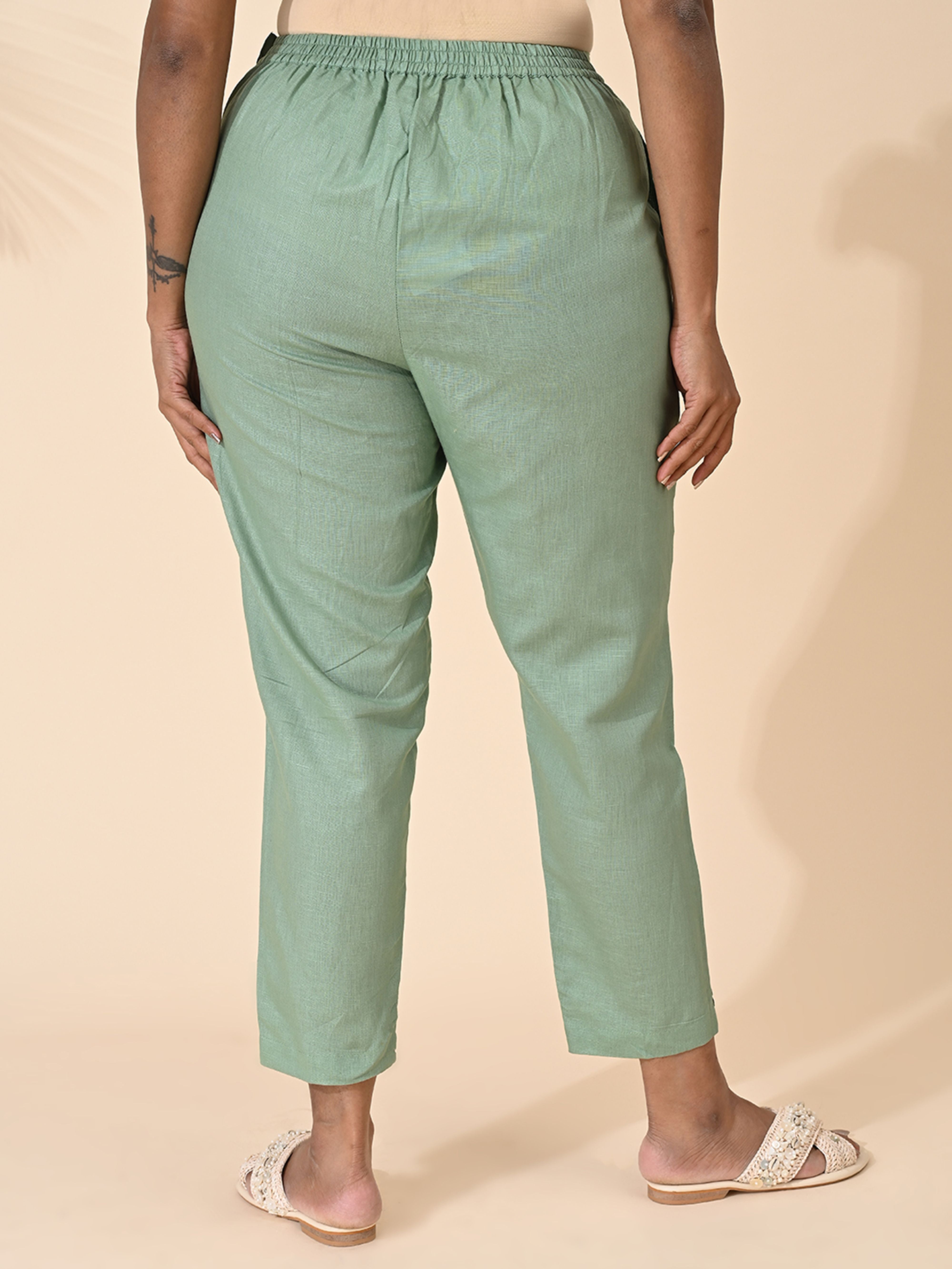 Green, Green pant, Green Trouser, Comfort Green pants, Formal Pant, office wear Pant, Cotton Pant, Cotton Trouser, Cotton Bottom Wear, Pocket pants, Womens Formal pants, women's formal trouser. Comfort Cotton Pants, Linen Pant, Linen Trouser, Linen Bottom Wear, Comfort Linen Pants