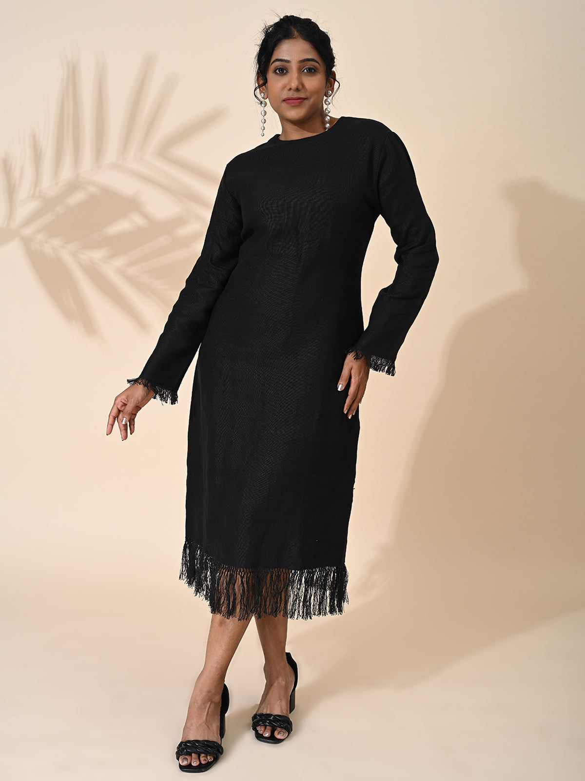 Black, Black linen Dress, Dresses, linen, Casual wear, linen dress, Full gown, black One piece