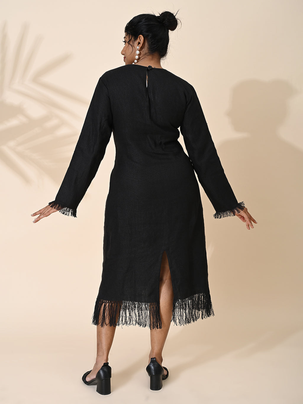 Black, Black linen Dress, Dresses, linen, Casual wear, linen dress, Full gown, black One piece