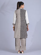 Maba block print cotton mismatched Co-ord Set