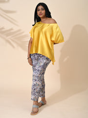 Yellow, tops, Top wear, Silk, Casual wear, Yellow top, Yellow silk top, Yellow Shade top, Yellow top, satin Silk top, Satin Top, Yellow satin silk top.