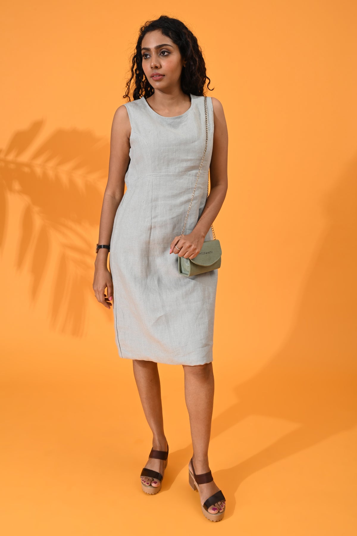 Blue, Linen, Formal wear / office wear, Dresses, Casual wear, sky blue, sky blue dress, sky blue short dress, sky blue midi dress, blue dress, blue short dress, sky blue one-piece, blue midi, linen dress, Linen One-piece, Linen dress, linen  blue 