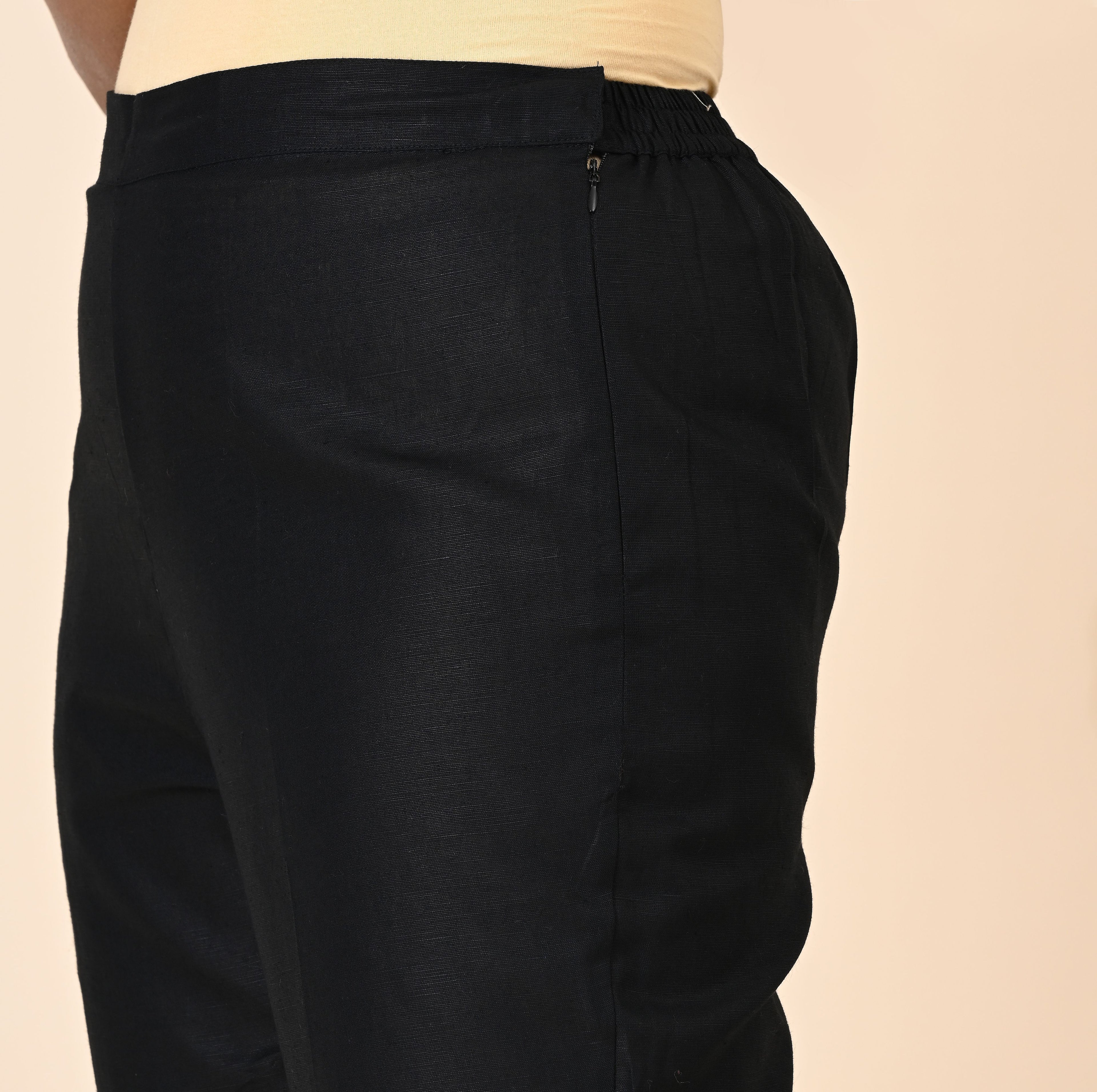 Black, Black pant, Black Trouser, Comfort Black pants, Formal Pant, office wear Pant, Cotton Pant, Cotton Trouser, Cotton Bottom Wear, Pocket pants, Womens Formal pants, women's formal trouser. Comfort Cotton Pants, Linen Pant, Linen Trouser, Linen Bottom Wear, Comfort Linen Pants