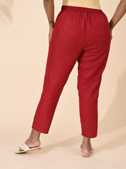 Red, Red pant, Red Trouser, Comfort Red pants, Formal Pant, office wear Pant, Cotton Pant, Cotton Trouser, Cotton Bottom Wear, Pocket pants, Womens Formal pants, women's formal trouser. Comfort Cotton Pants, Linen Pant, Linen Trouser, Linen Bottom Wear, Comfort Linen Pants