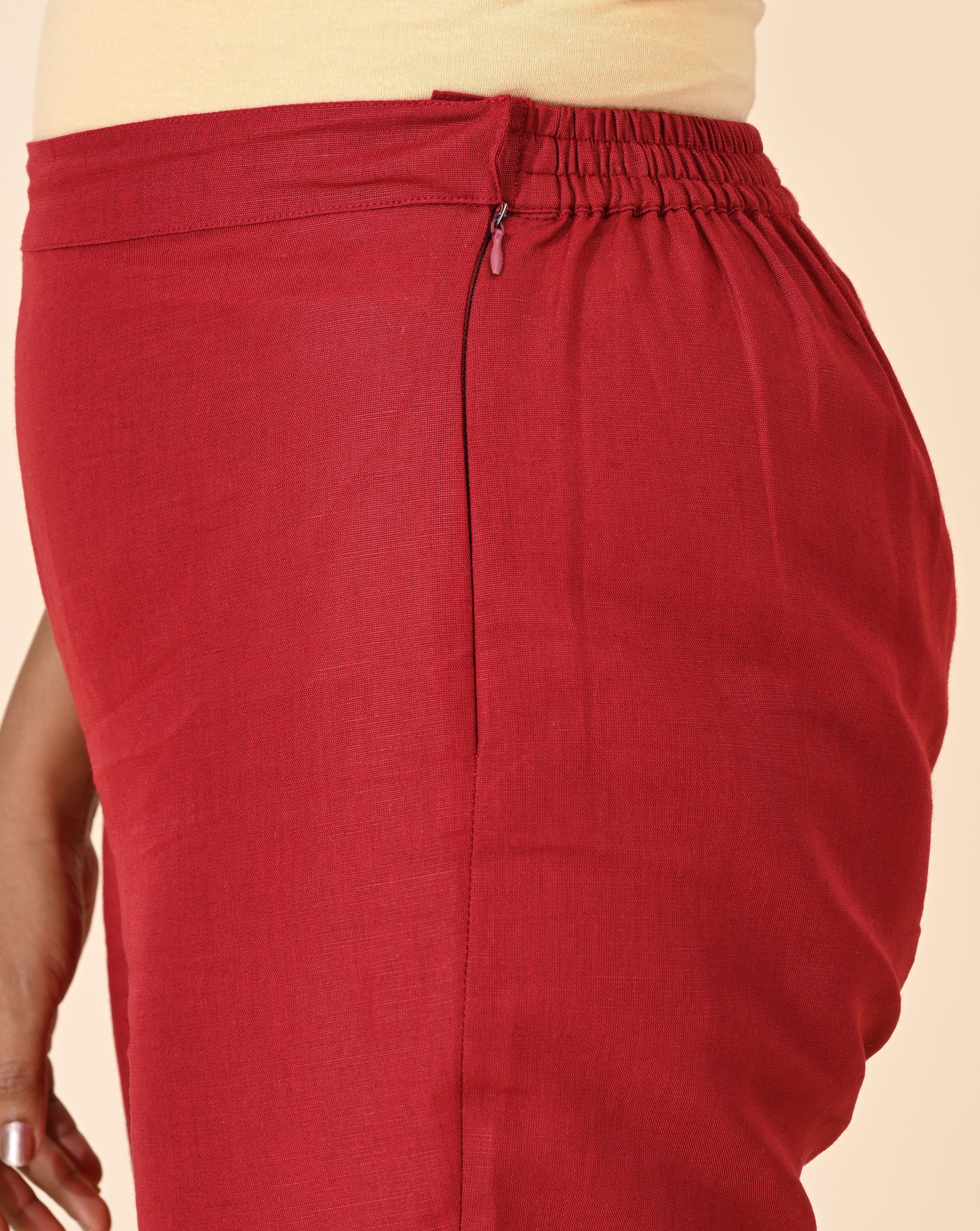 Red, Red pant, Red Trouser, Comfort Red pants, Formal Pant, office wear Pant, Cotton Pant, Cotton Trouser, Cotton Bottom Wear, Pocket pants, Womens Formal pants, women's formal trouser. Comfort Cotton Pants, Linen Pant, Linen Trouser, Linen Bottom Wear, Comfort Linen Pants