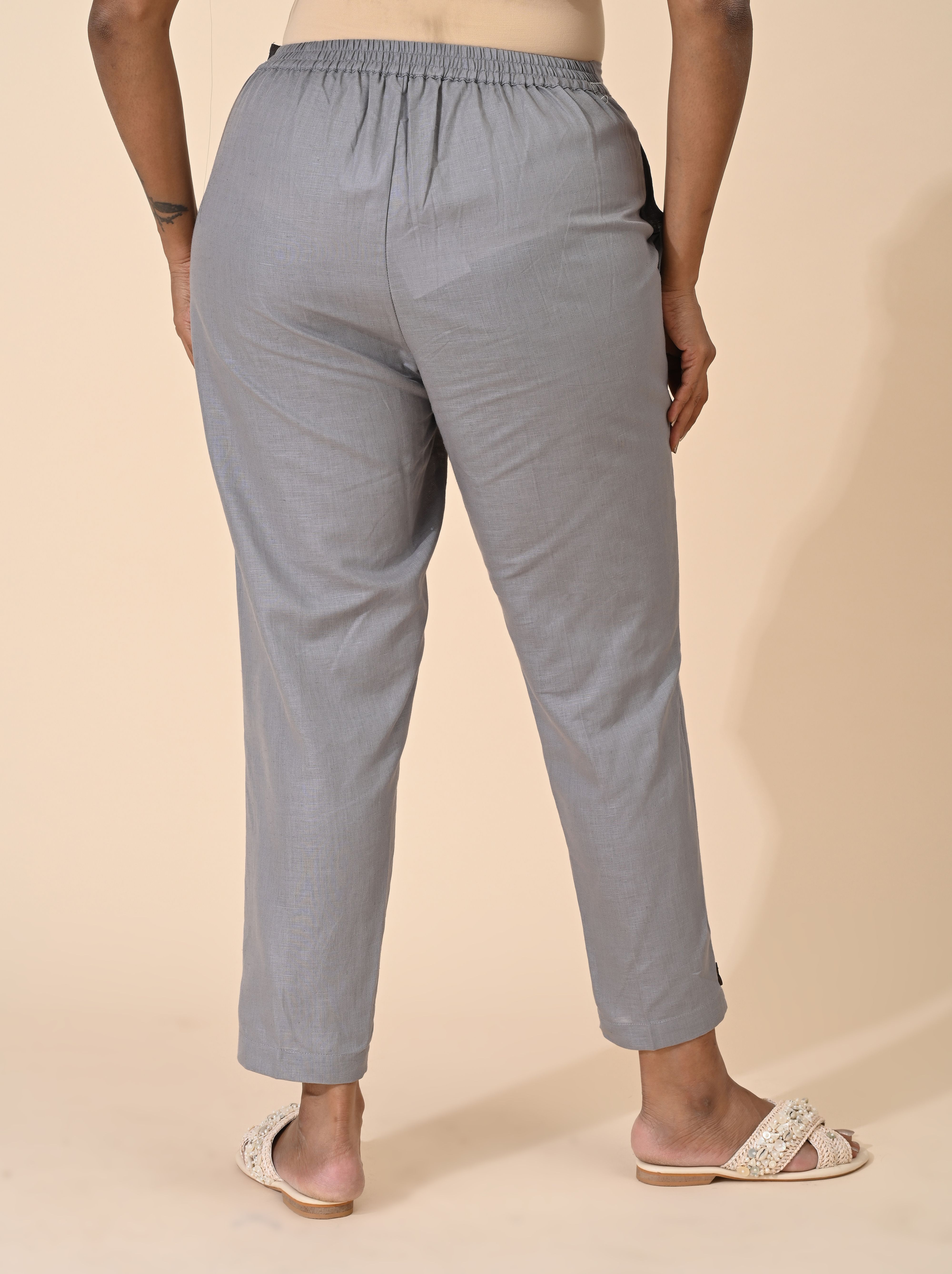 Gray, Gray pant, Gray Trouser, Comfort Gray pants, Formal Pant, office wear Pant, Cotton Pant, Cotton Trouser, Cotton Bottom Wear, Pocket pants, Womens Formal pants, women's formal trouser. Comfort Cotton Pants, Linen Pant, Linen Trouser, Linen Bottom Wear, Comfort Linen Pants