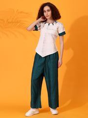 MABA Hand-Painted Linen Co-Ord Set