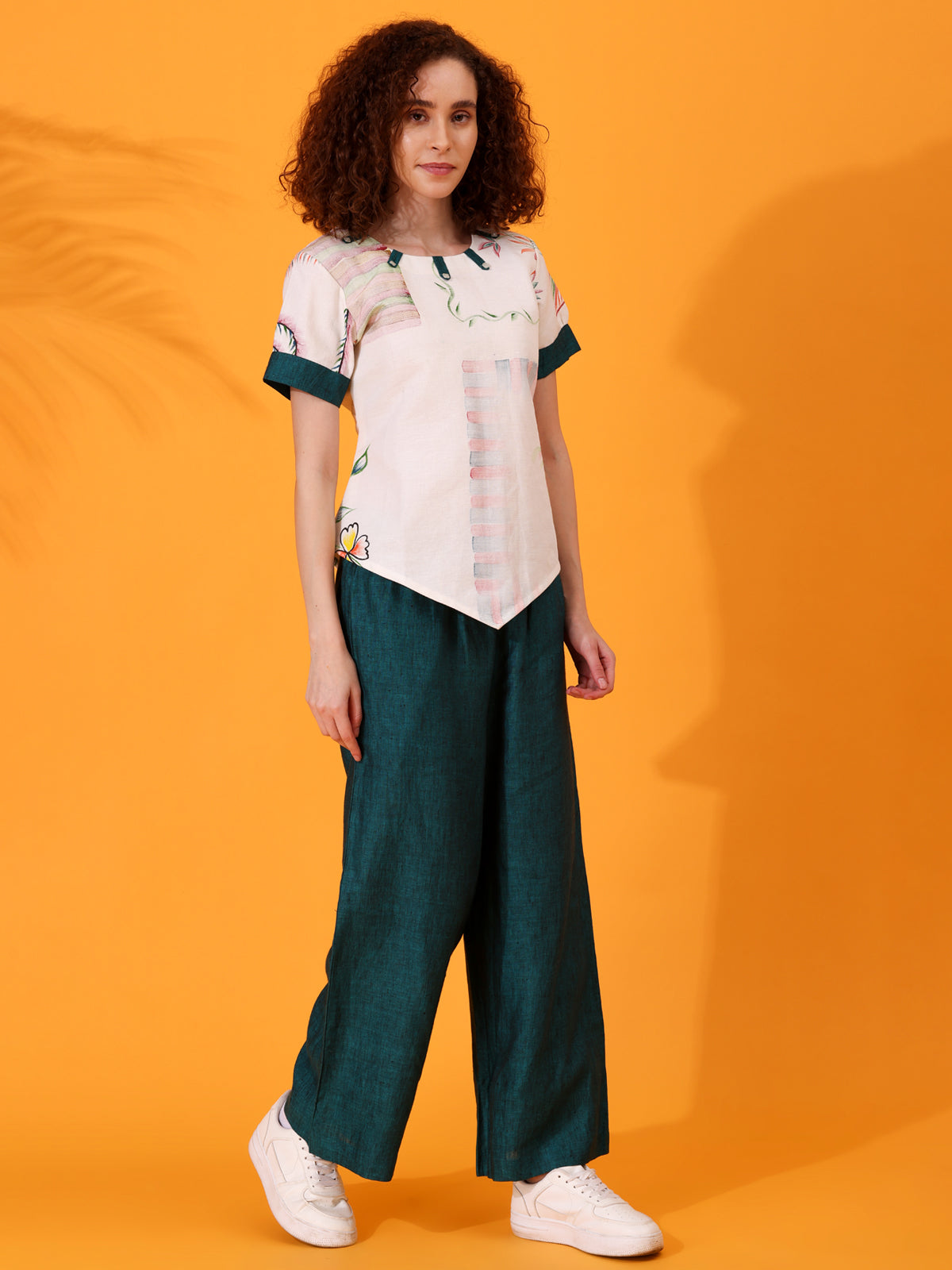 MABA Hand-Painted Linen Co-Ord Set