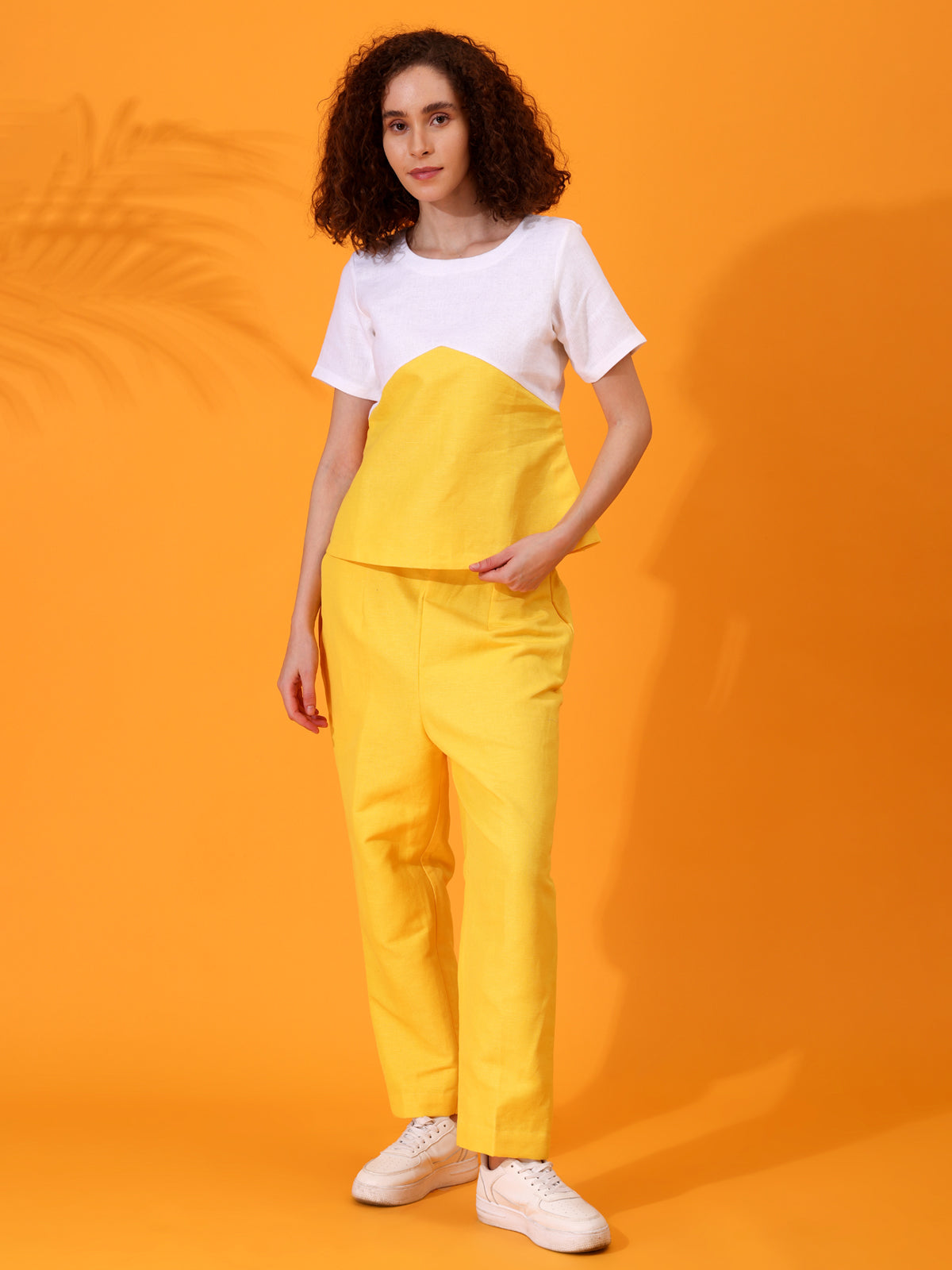 MABA Yellow Linen Co-Ord Set