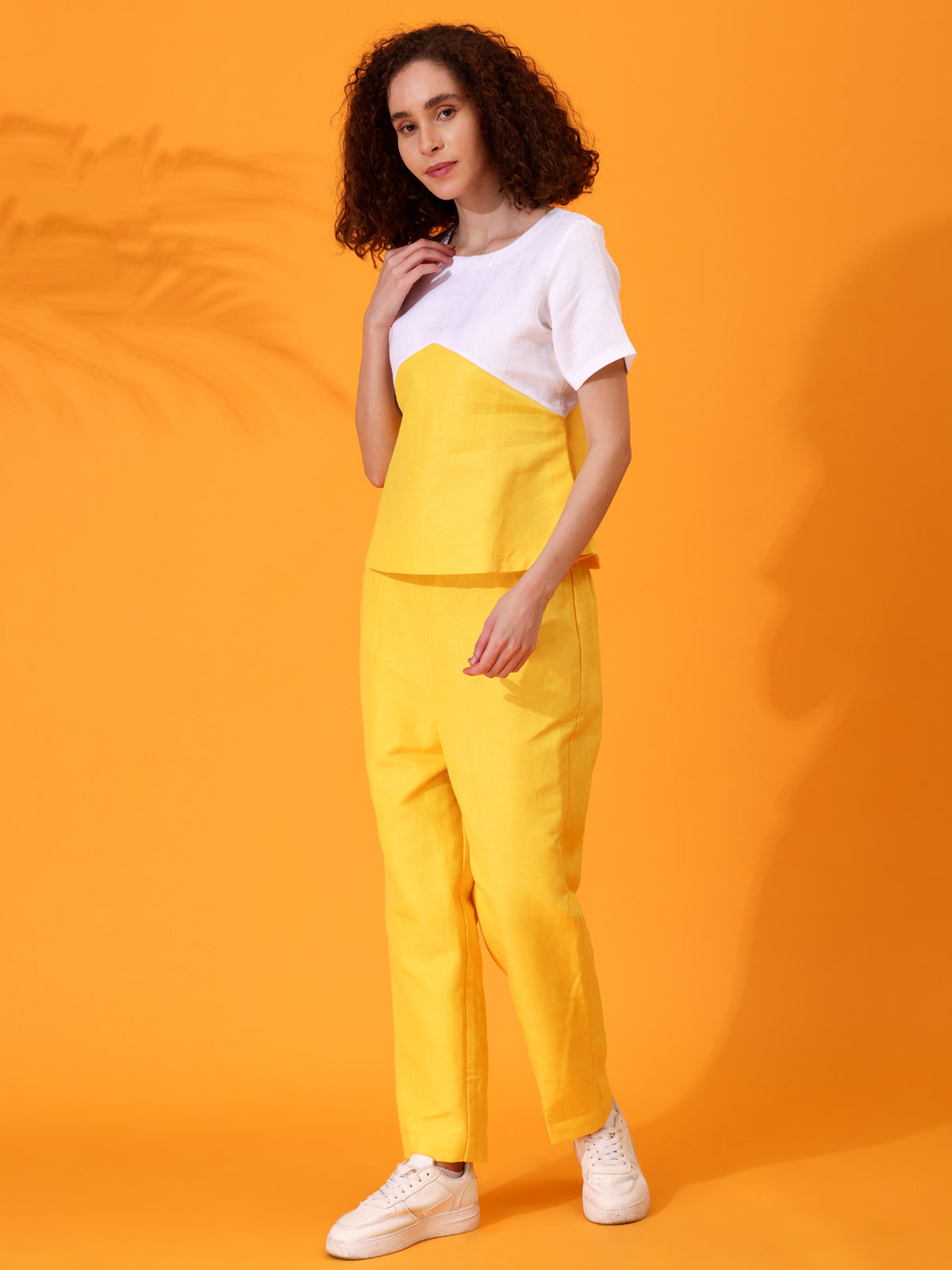 MABA Yellow Linen Co-Ord Set