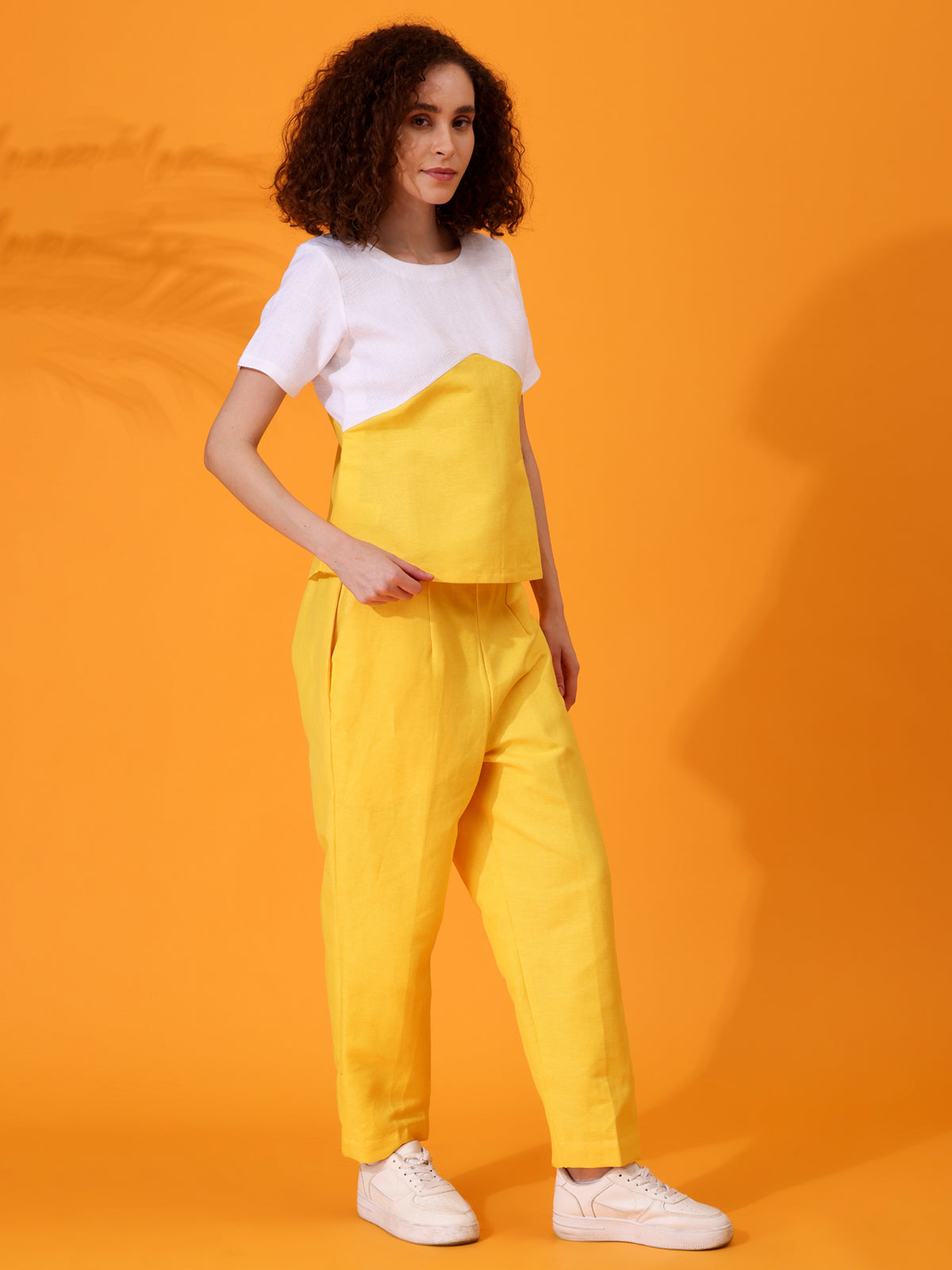 MABA Yellow Linen Co-Ord Set