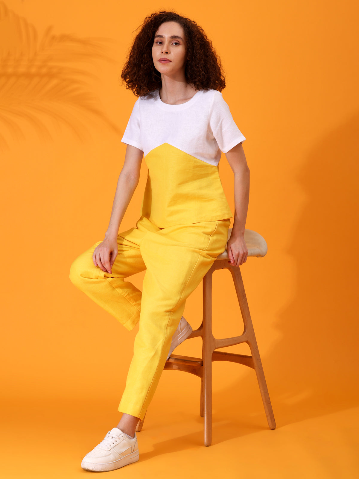 MABA Yellow Linen Co-Ord Set