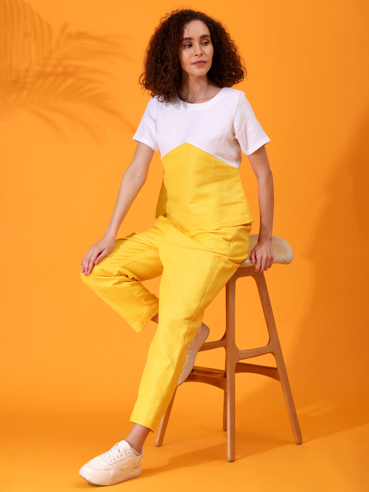 MABA Yellow Linen Co-Ord Set