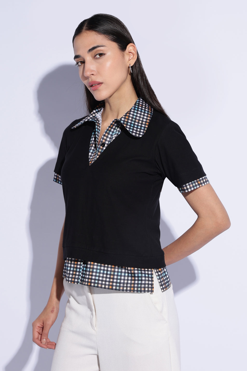 Checkmate Layered Polo top