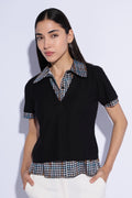 Checkmate Layered Polo top