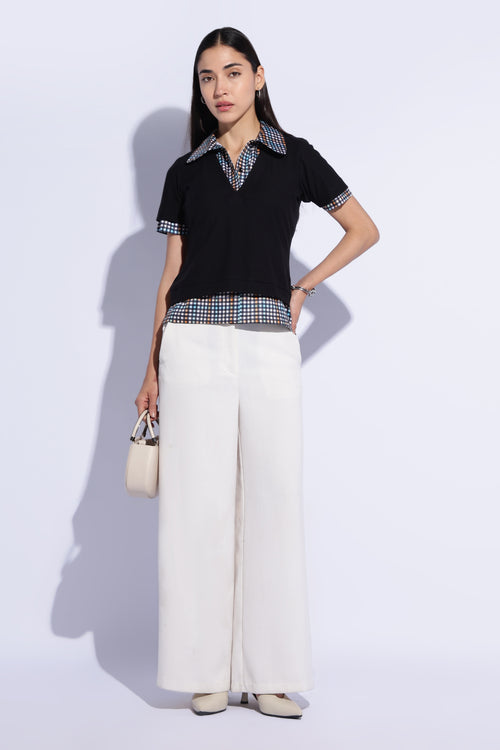 Checkmate Layered Polo top