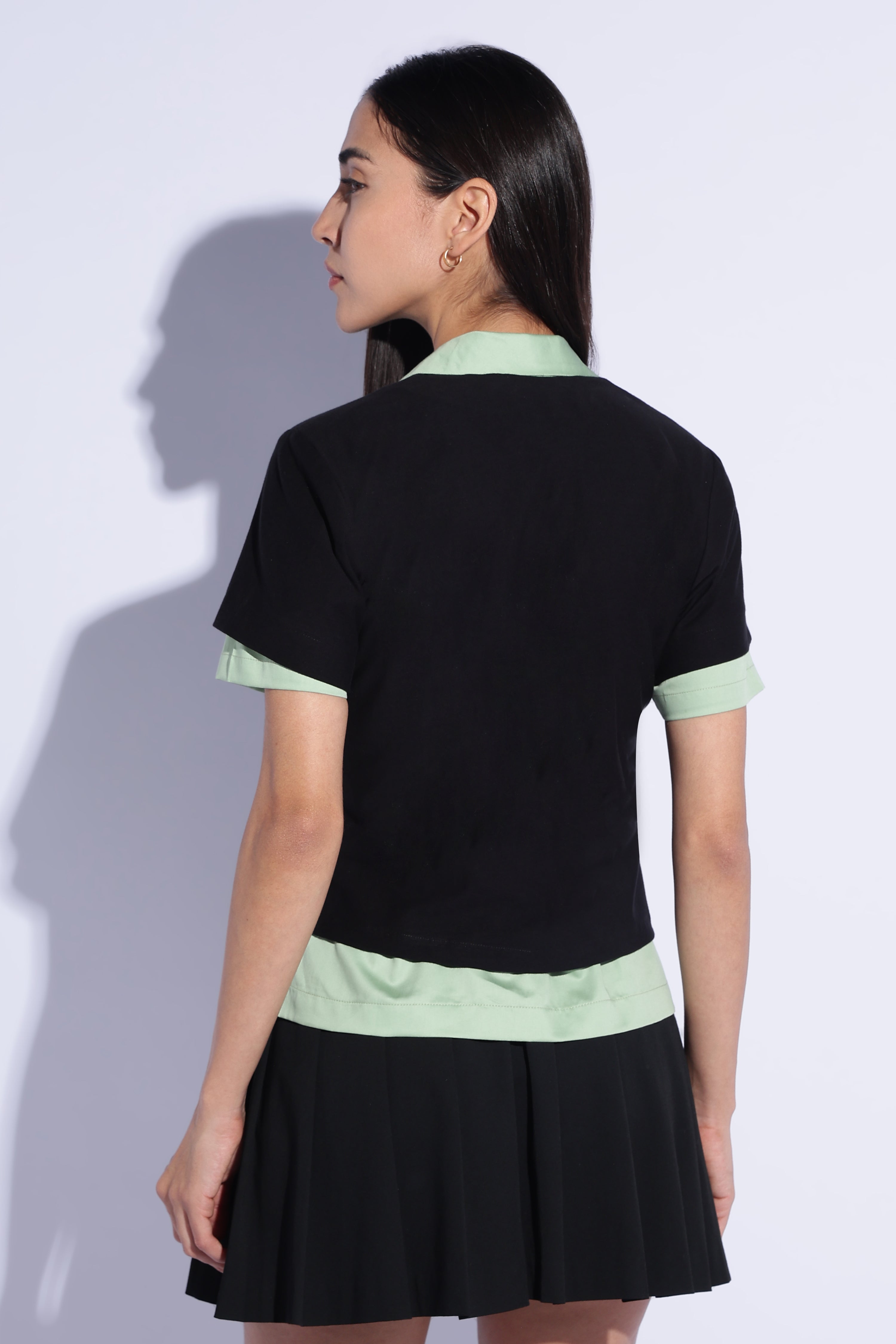Mint Layered Polo Set