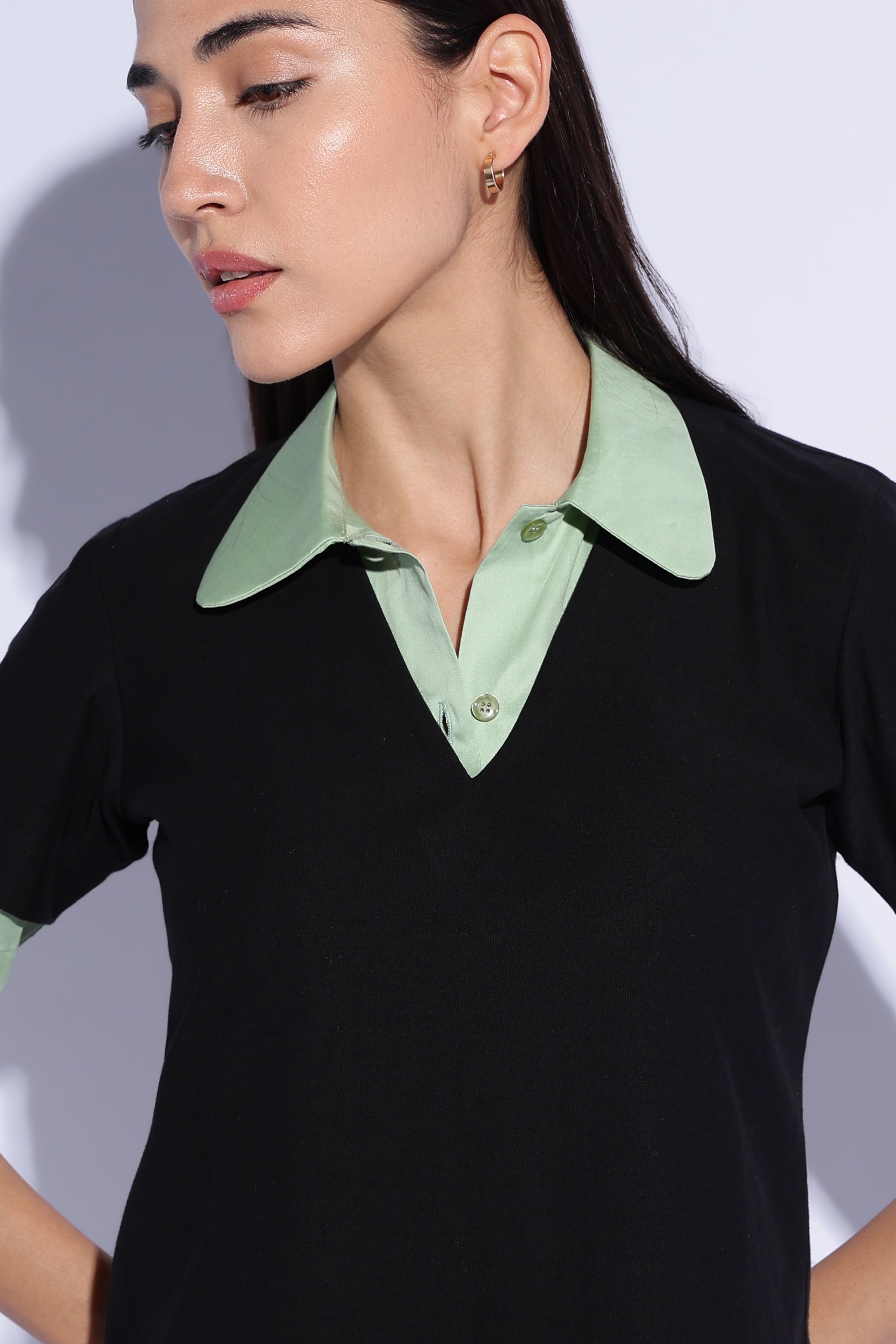 Mint Layered Polo Set