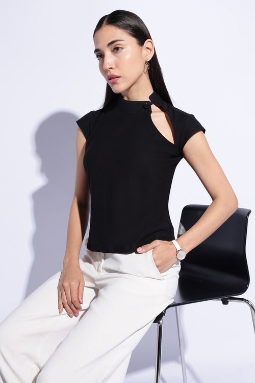 Eclipse Asymmetrical Jersey Top