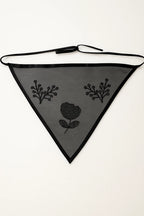 Silk Organza Bandana black