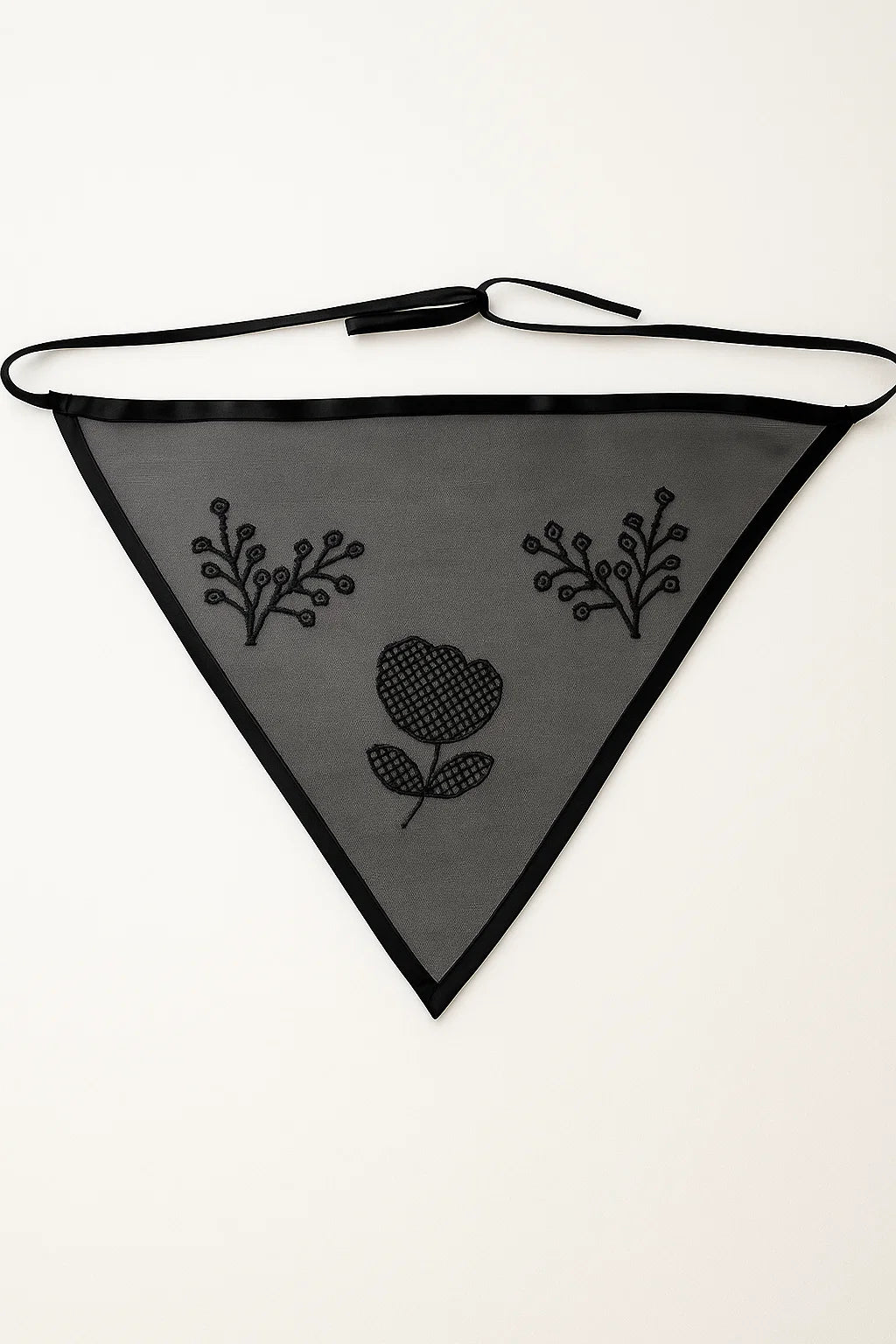 Silk Organza Bandana black