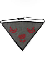 Silk Organza Bandana Red